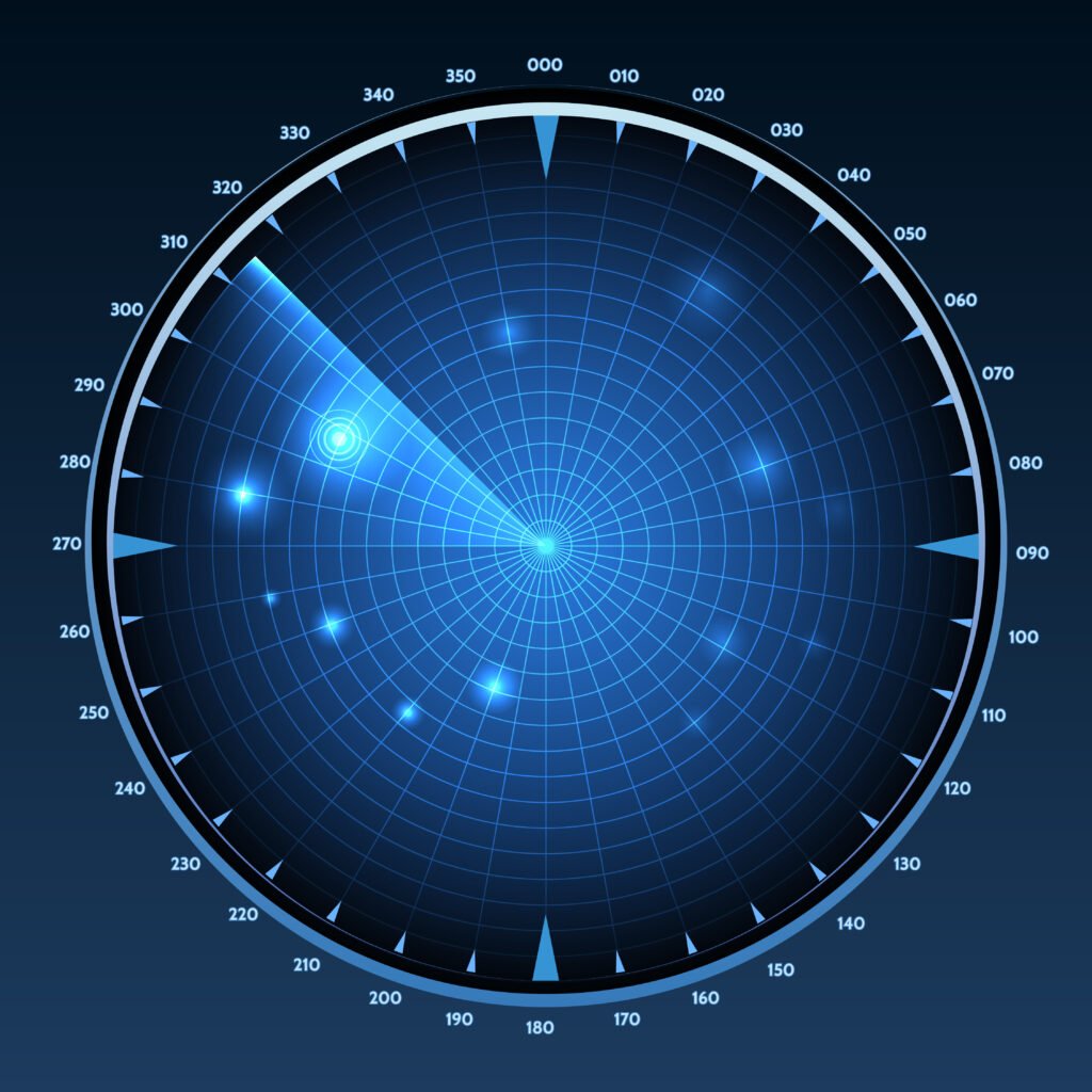 radar screen vector