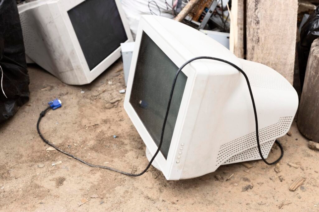 assortment dirty dumped objects